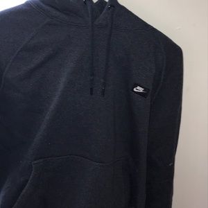 Black cropped Nike hoodie